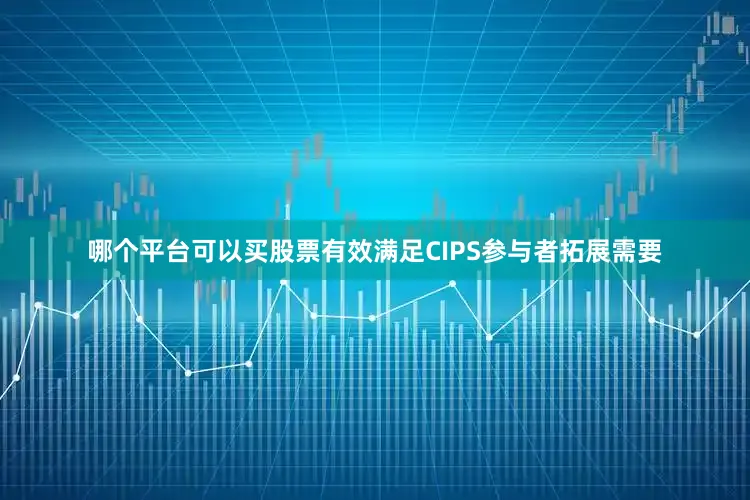 哪个平台可以买股票有效满足CIPS参与者拓展需要
